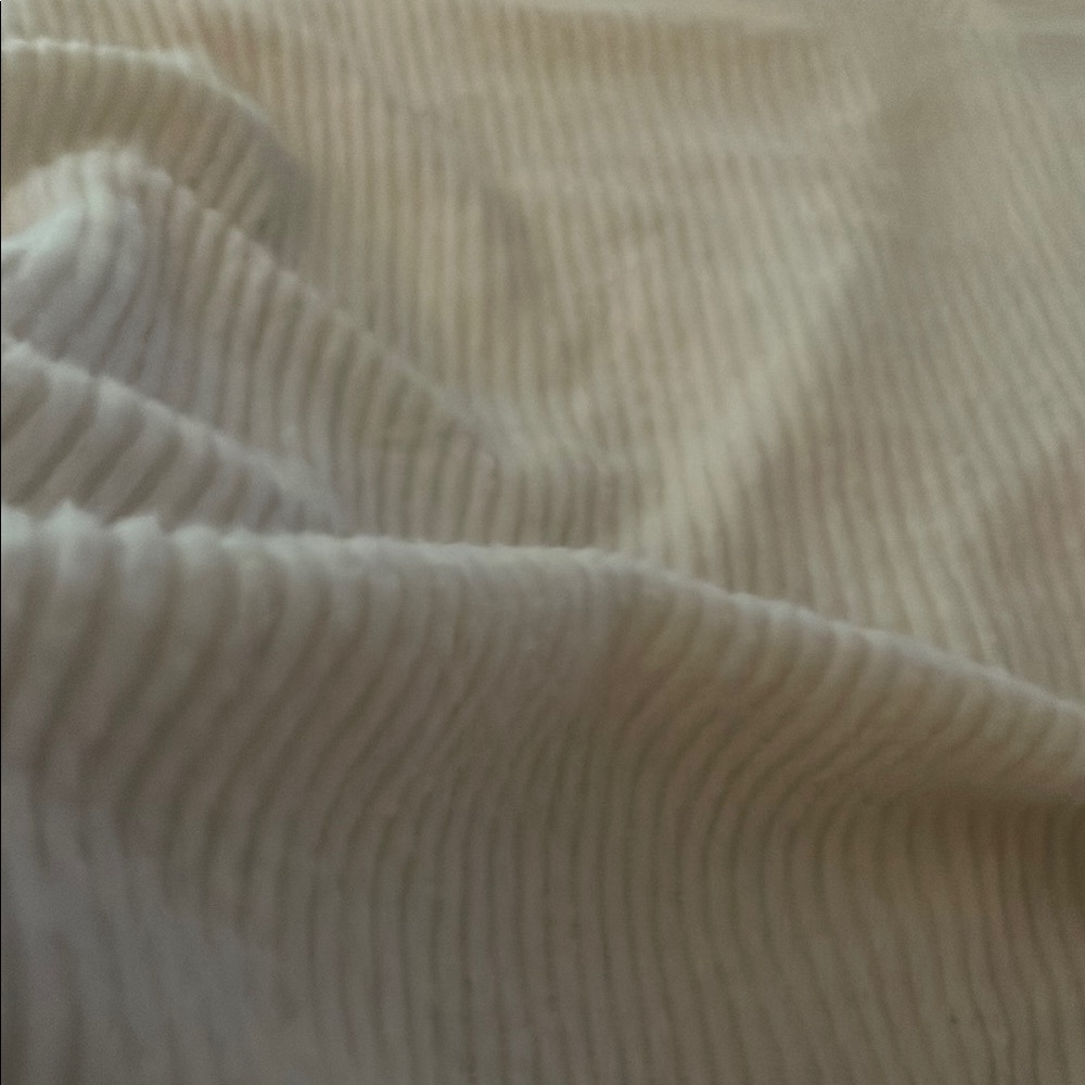Cream Ribbed Women's Sweater - Picture 3 of 3